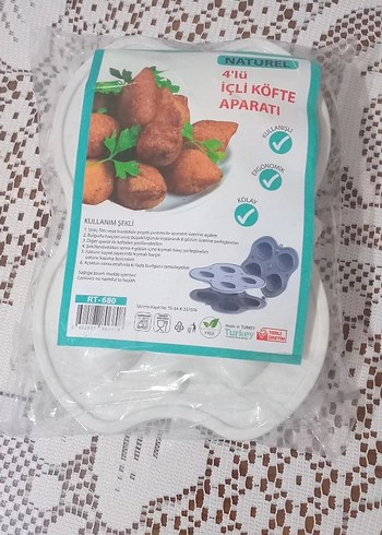 4'lü İçli Köfte Aparatı Beyaz