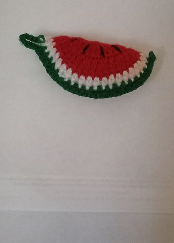 Renkli Nakışlı Karpuz Desenli anahtarlık - Görsel 2