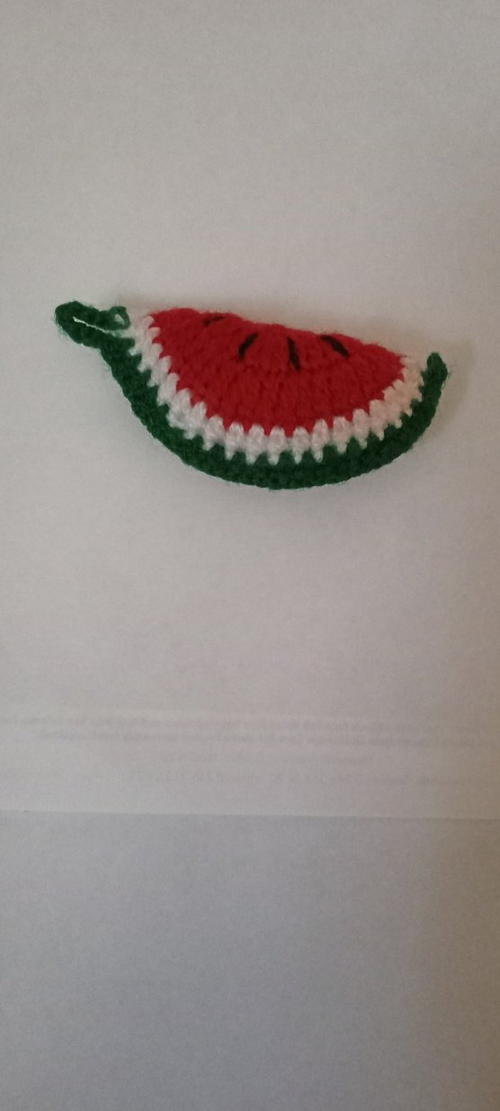 Renkli Nakışlı Karpuz Desenli anahtarlık - Görsel 2