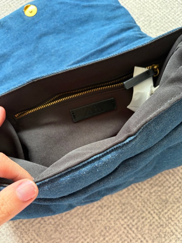 Zara Denim Zincir Detaylı Çanta - Görsel 2