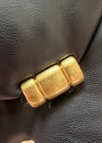 Mango Siyah Deri Kadın Çanta - Görsel 3