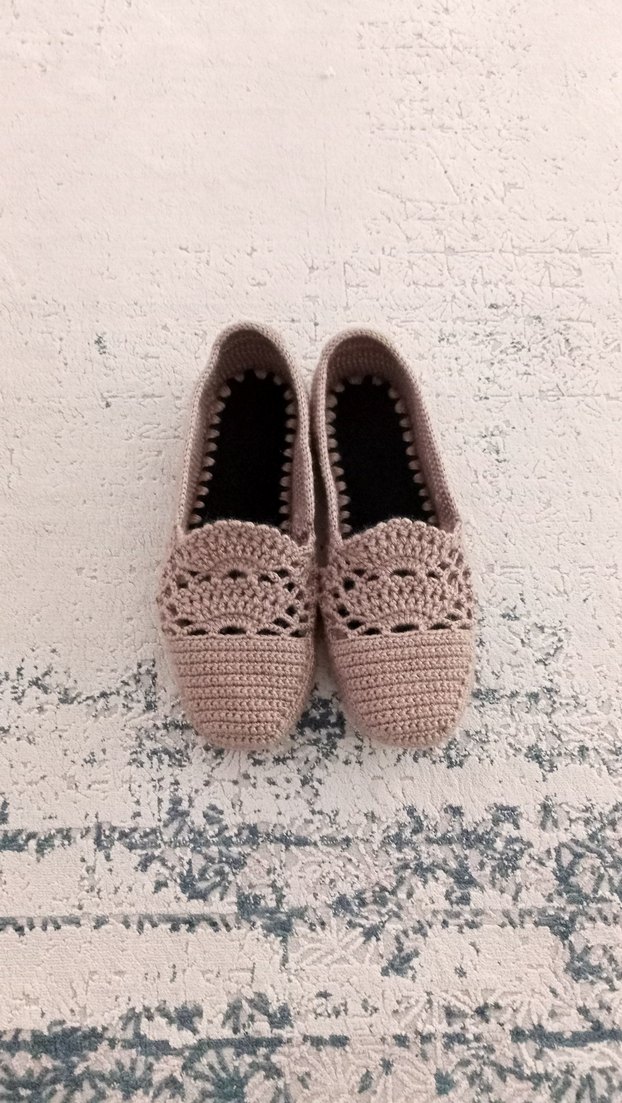 örgü babet patik - Görsel 2