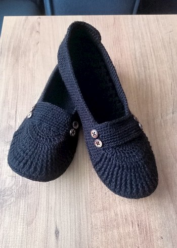 örgü babet patik - Görsel 2