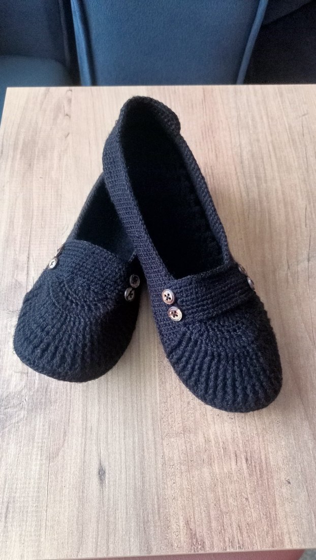 örgü babet patik - Görsel 2