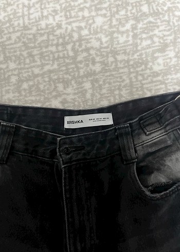 Bershka Gri Bol Kesim Kadın Kot Pantolon