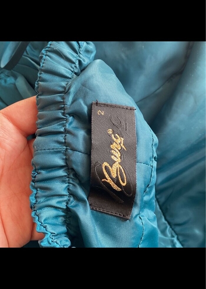 Burç Petrol Mavisi Kuyruklu Abiye - Görsel 3