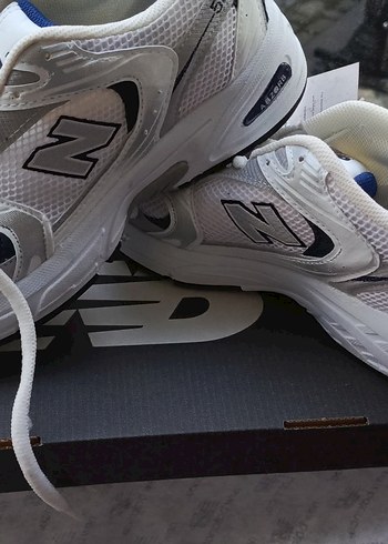New Balance New Balance Beyaz Gri Spor Ayakkabı