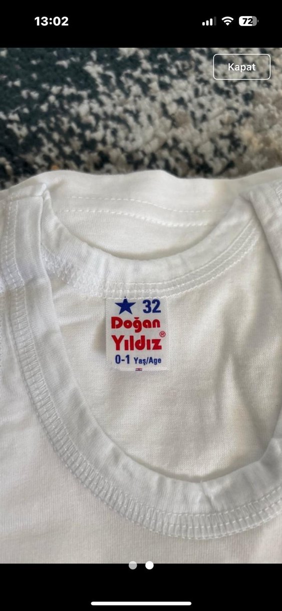 Beyaz Çocuk Atlet 5 li Paket - Görsel 2