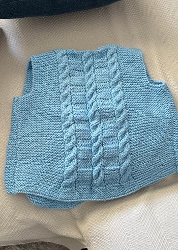 Zara Erkek Çocuk Mavi Örgü Süveter