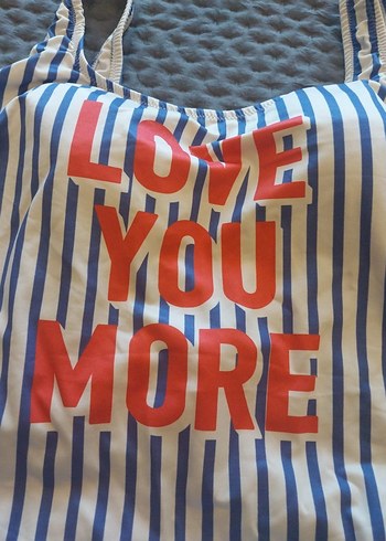 koton Çizgili ve Yazılı Kadın Mayo - Görsel 4