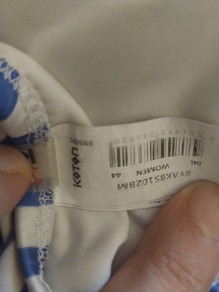 koton Çizgili ve Yazılı Kadın Mayo - Görsel 5