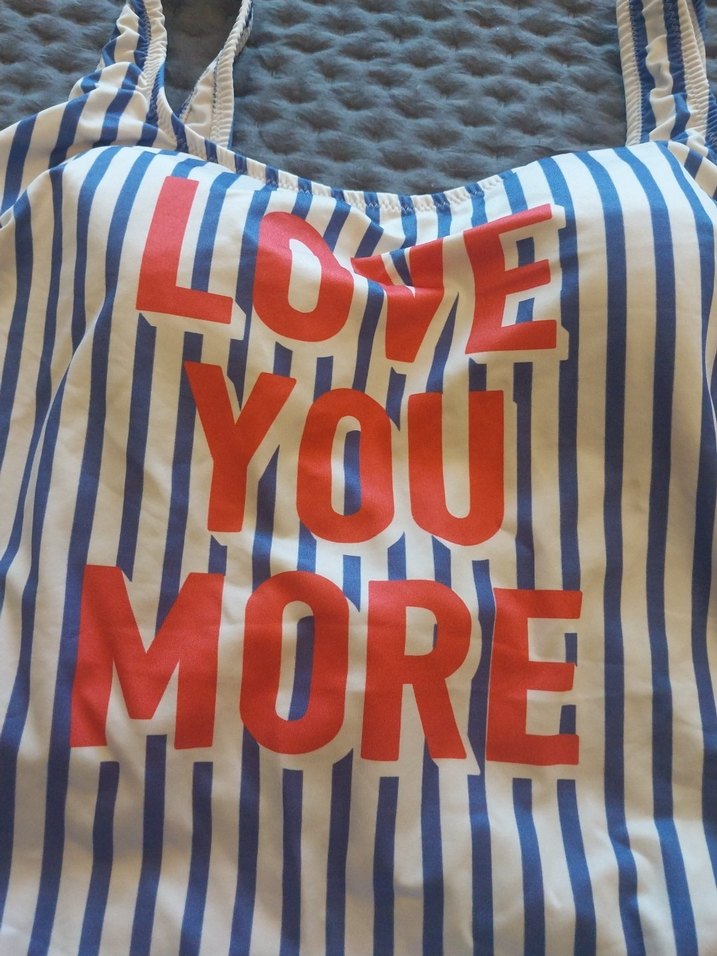 koton Çizgili ve Yazılı Kadın Mayo - Görsel 4