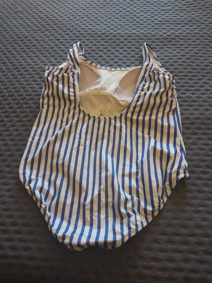 koton Çizgili ve Yazılı Kadın Mayo - Görsel 2