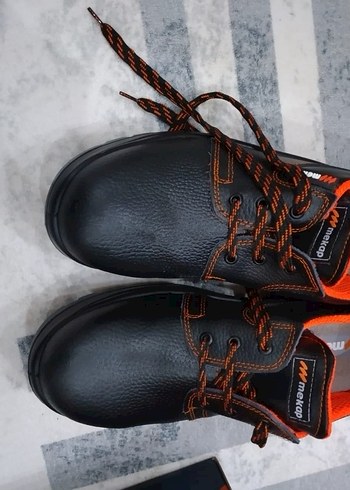 Turuncu Detaylı siyah Outdoor Erkek Ayakkabı - Görsel 3