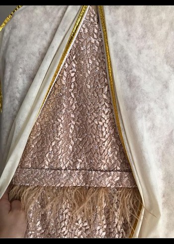 Bej Yılan Desenli Uzun Bohem Elbise - Görsel 6