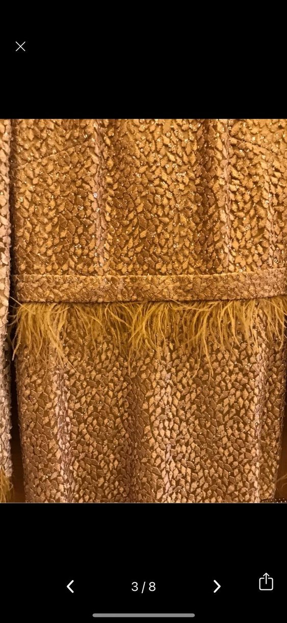 Bej Yılan Desenli Uzun Bohem Elbise - Görsel 3