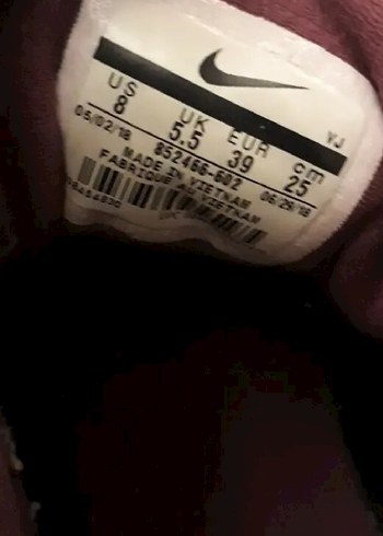 NIKE Bordo Bağcıklı Spor unisex Sneakers - Görsel 5