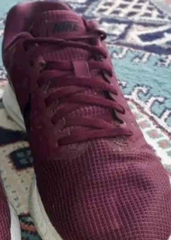 NIKE Bordo Bağcıklı Spor unisex Sneakers - Görsel 2