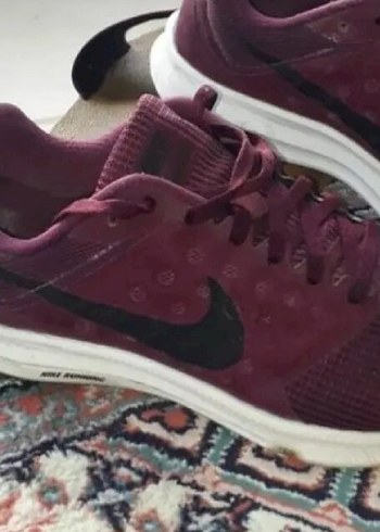 NIKE Bordo Bağcıklı Spor unisex Sneakers - Görsel 3