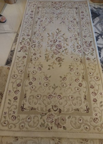 Bej Nakışlı Klasik Halı yolluk - Görsel 2