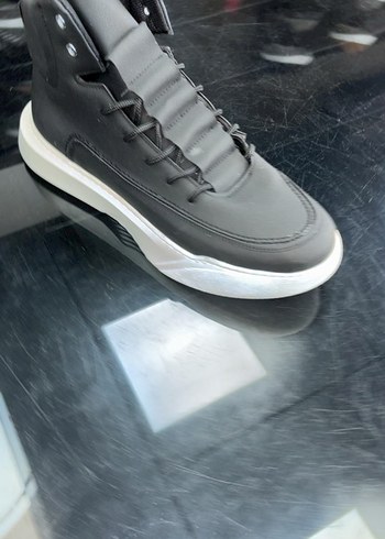 Siyah Bağcıklı Erkek bot Spor Ayakkabı - Görsel 3