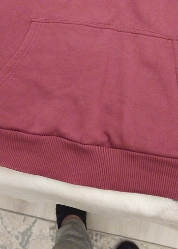 loft Bordo Kapüşonlu Salaş Kadın Sweatshirt - Görsel 5