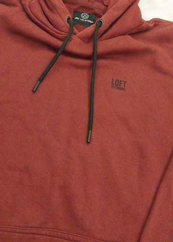 loft Bordo Kapüşonlu Salaş Kadın Sweatshirt - Görsel 4