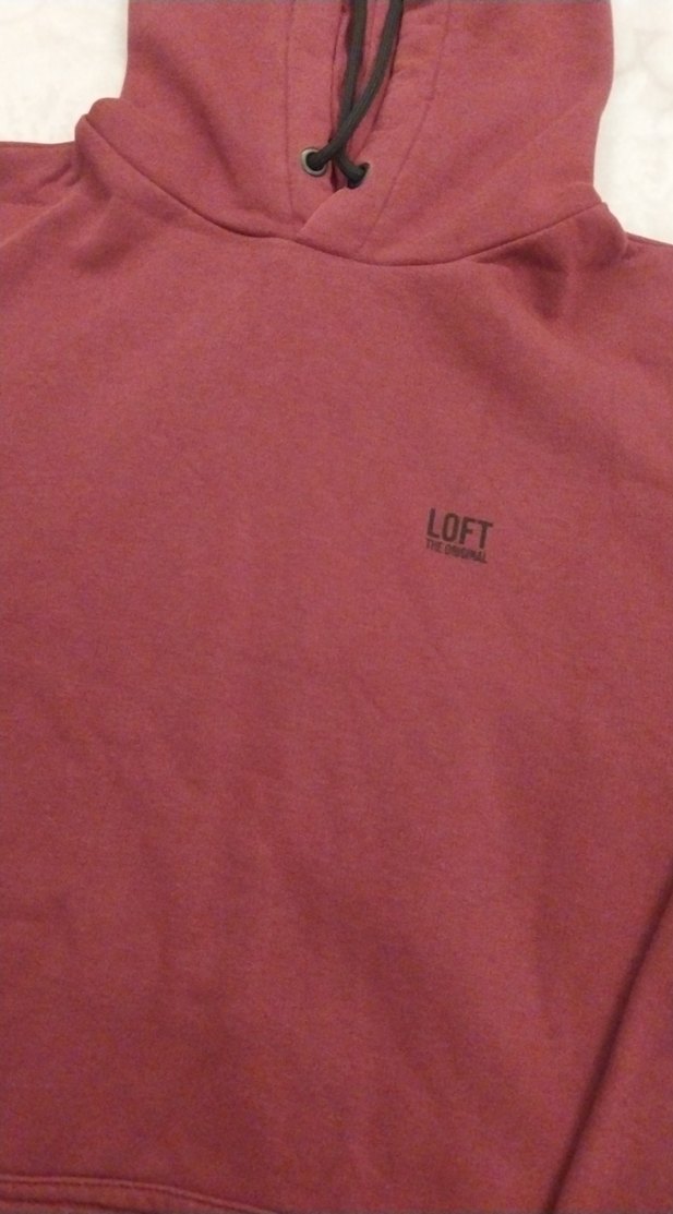 loft Bordo Kapüşonlu Salaş Kadın Sweatshirt - Görsel 2