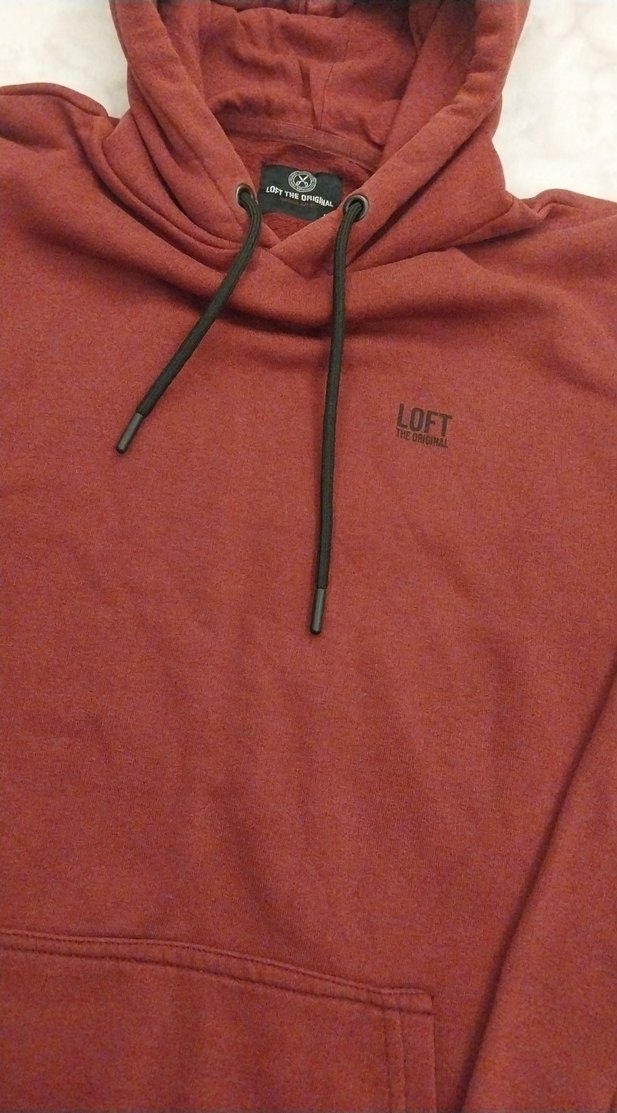 loft Bordo Kapüşonlu Salaş Kadın Sweatshirt - Görsel 4