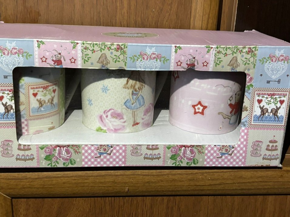 Pastel Renkli Pembe Desenli Kupa Seti - Görsel 2