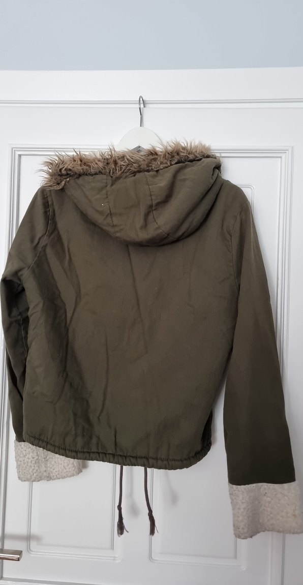 İçi Kürklü Yeşil Kaban - Görsel 4