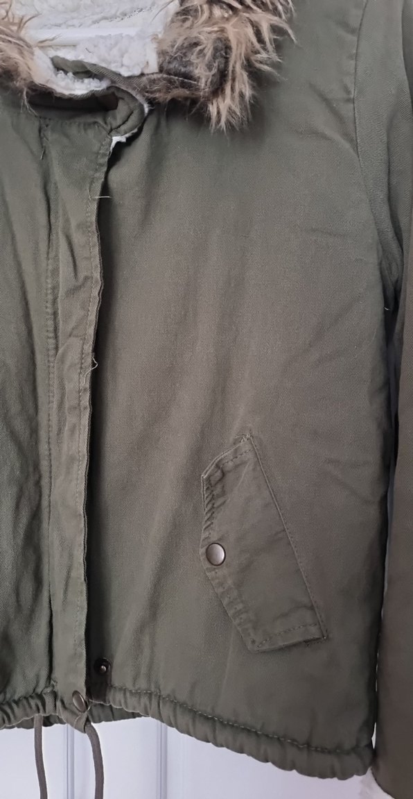 İçi Kürklü Yeşil Kaban - Görsel 2