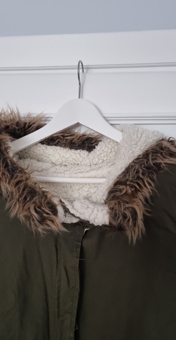 İçi Kürklü Yeşil Kaban - Görsel 3