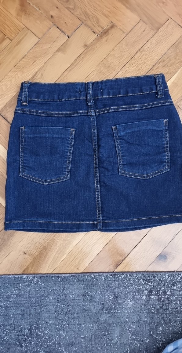 Koton Denim Mini Etek - Görsel 4