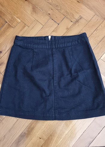 H&M mini siyah kot etek - Görsel 4