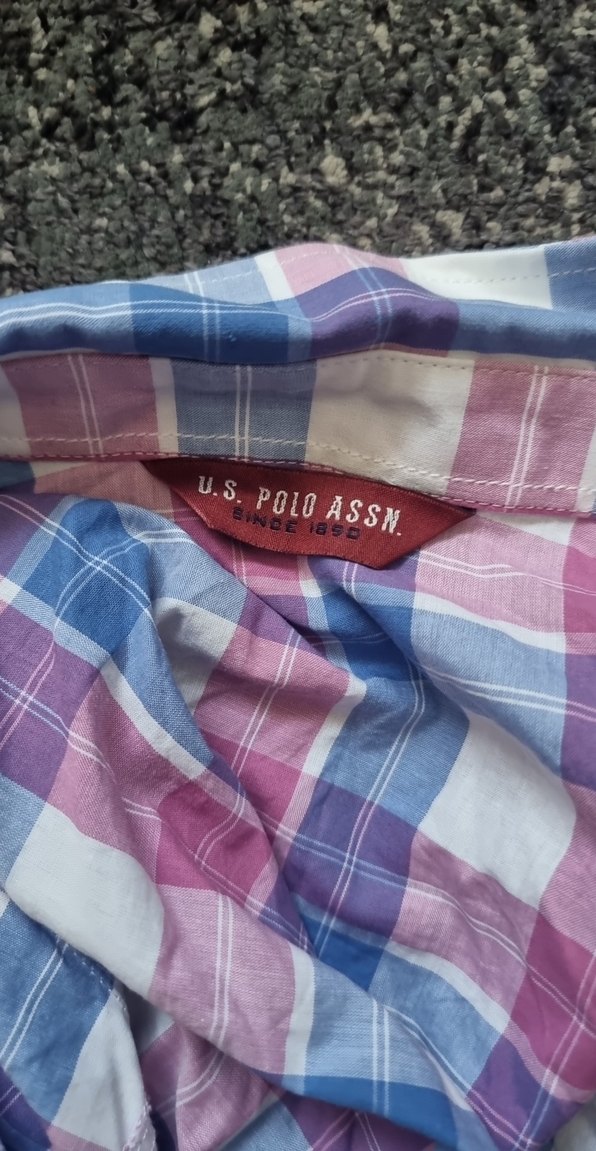 Kareli Renkli US Polo Gömlek - Görsel 3