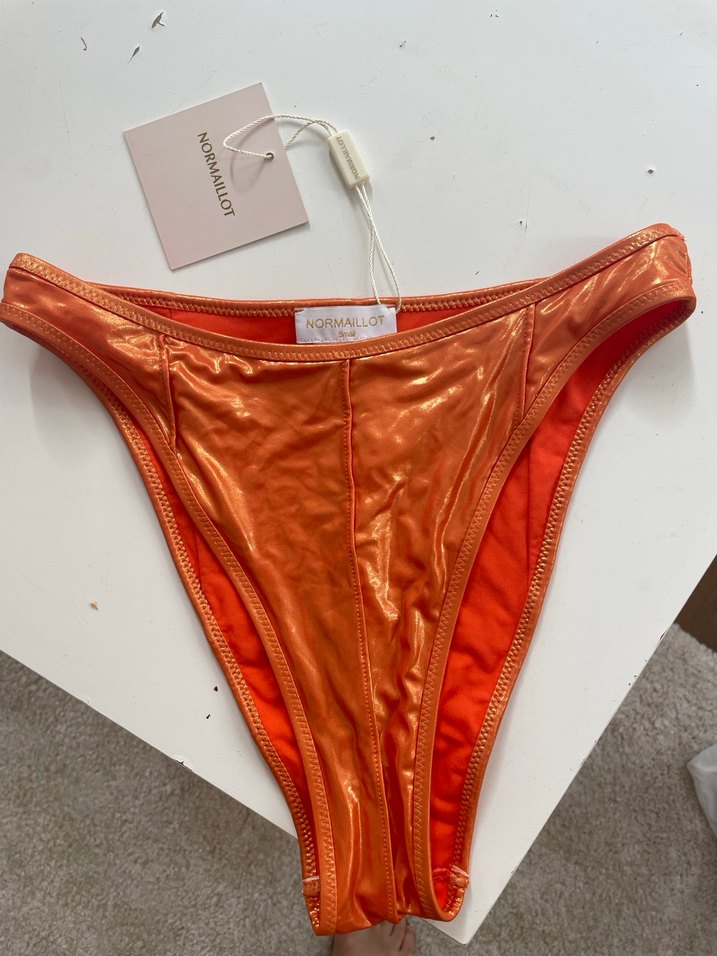 ETIKETI UZERINDE Parlak Turuncu Bikini Seti - Görsel 2