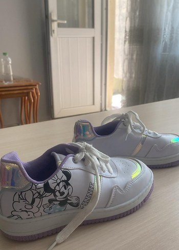 Kız Çocuk Renkli Minnie Mouse Spor Ayakkabı