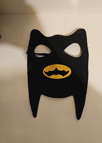 5 Yaş Beden Siyah Batman Kostümü Pelerin ve Maske Dahil