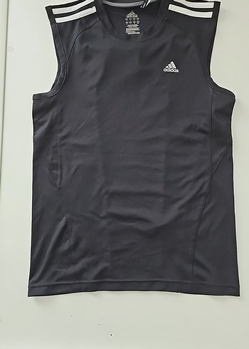 Adidas Erkek Siyah Kolsuz Tişört S Beden
