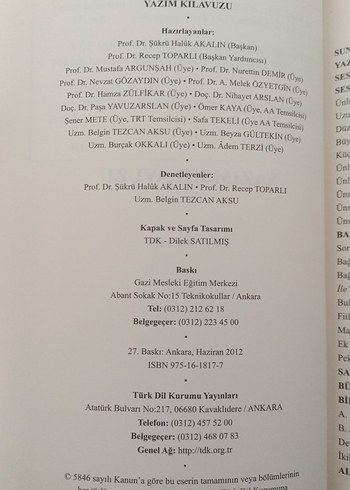 Beden Yazım Kılavuzu Kitabı