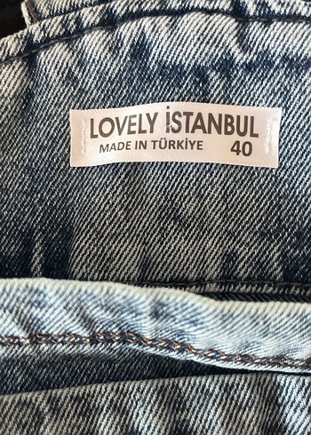 40 Beden Kadın Mavi Denim Uzun Tulum