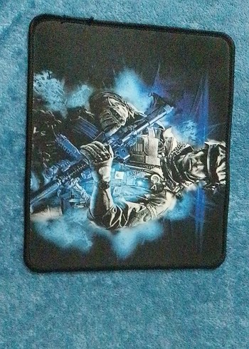 Karanlık Mavi Asker Temalı Mouse Pad