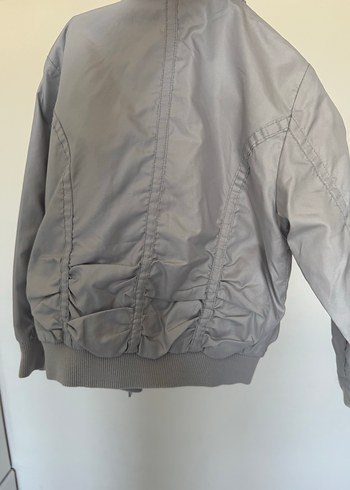 Gri trençkot Ceket - Görsel 5