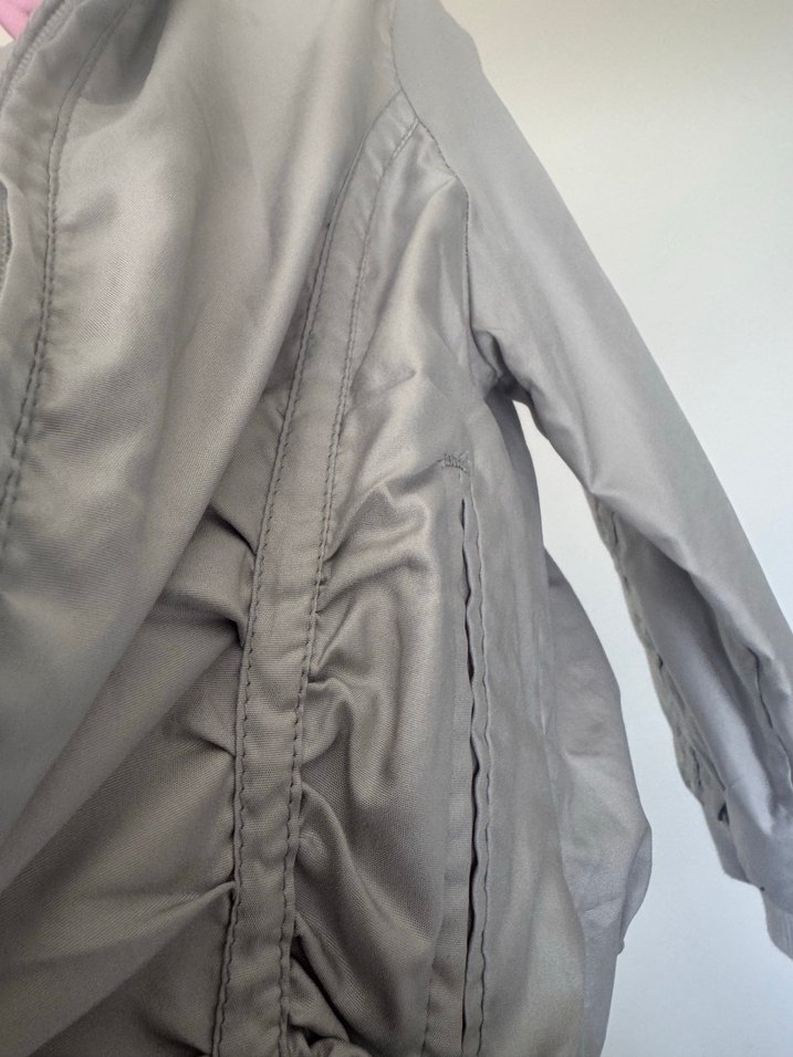 Gri trençkot Ceket - Görsel 2