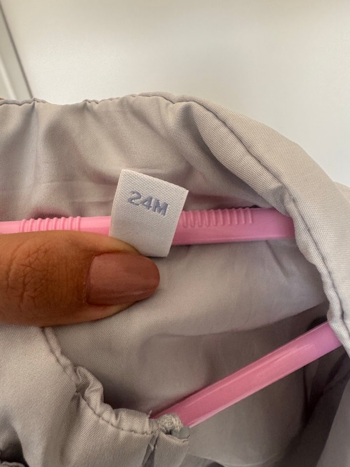 Gri trençkot Ceket - Görsel 3