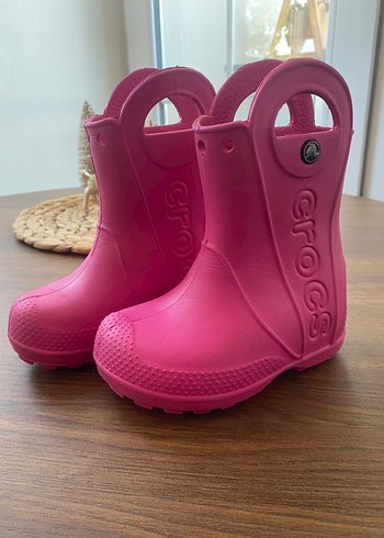 Crocs Pembe Kız Çocuk Lastik Bot