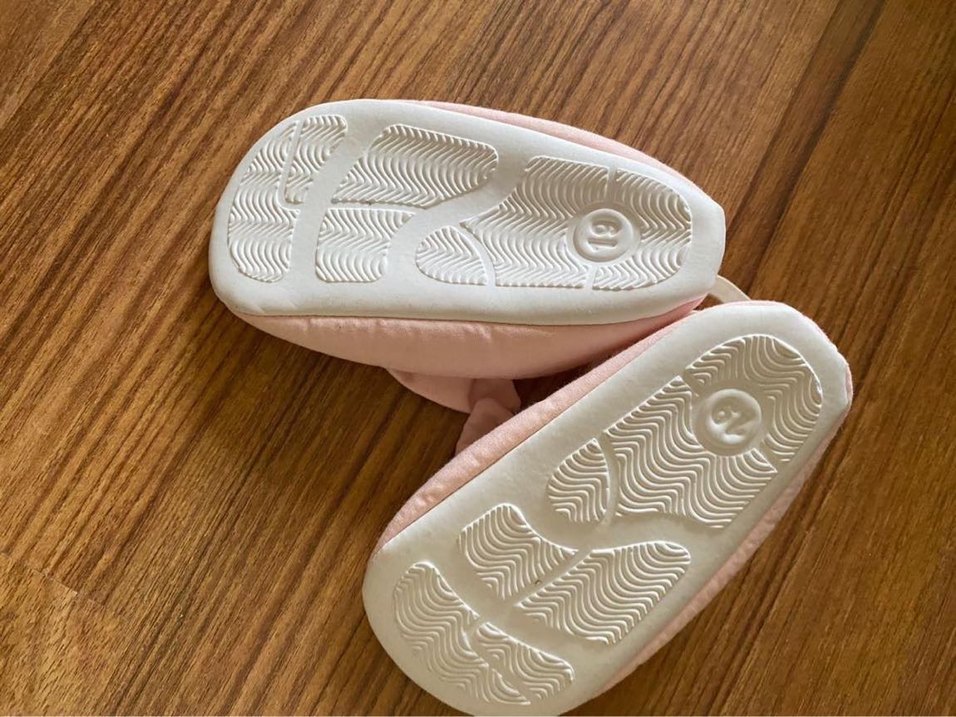 Pembe Fiyonklu Kız Bebek Babet Ayakkabı - Görsel 2