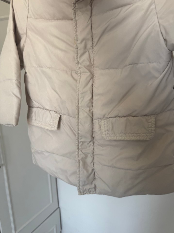 Bej Düğmeli Kız Montu - Görsel 2