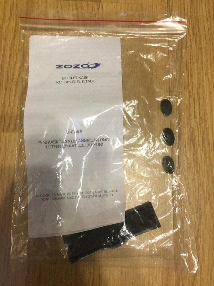 Kırmızı Siyah  bisiklet kaskı zozo  marka L beden - Görsel 4